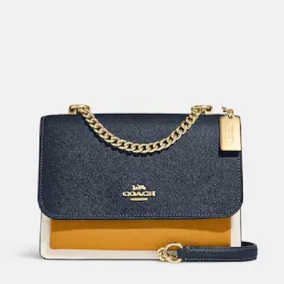 Coach Handbags - Coach Navy and Gold Women's Bag